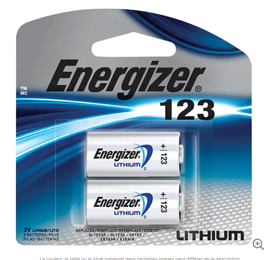 Batteries au lithium, 123, 3 V