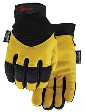 Gants Flextime 9005W, Grand, Paume en Cuir fleur de chèvre, Doublure en ThinsulateMC