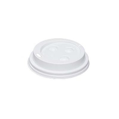 COUVERCLE DÔME EN PLASTIQUE BLANC POUR VERRE 7-8OZ /CS 1000