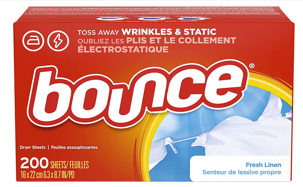 Bounce Lot de 200 feuilles assouplissantes pour assouplissant linge frais