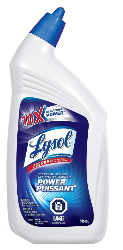 Lysol Lot de 4 nettoyants pour cuvette de WC 946 ml