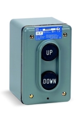 SQUARE D 9001BW243 Push Button Control Station, Up/Down