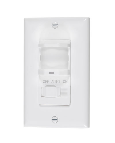 Wall switch with motion sensor 500W 120V white