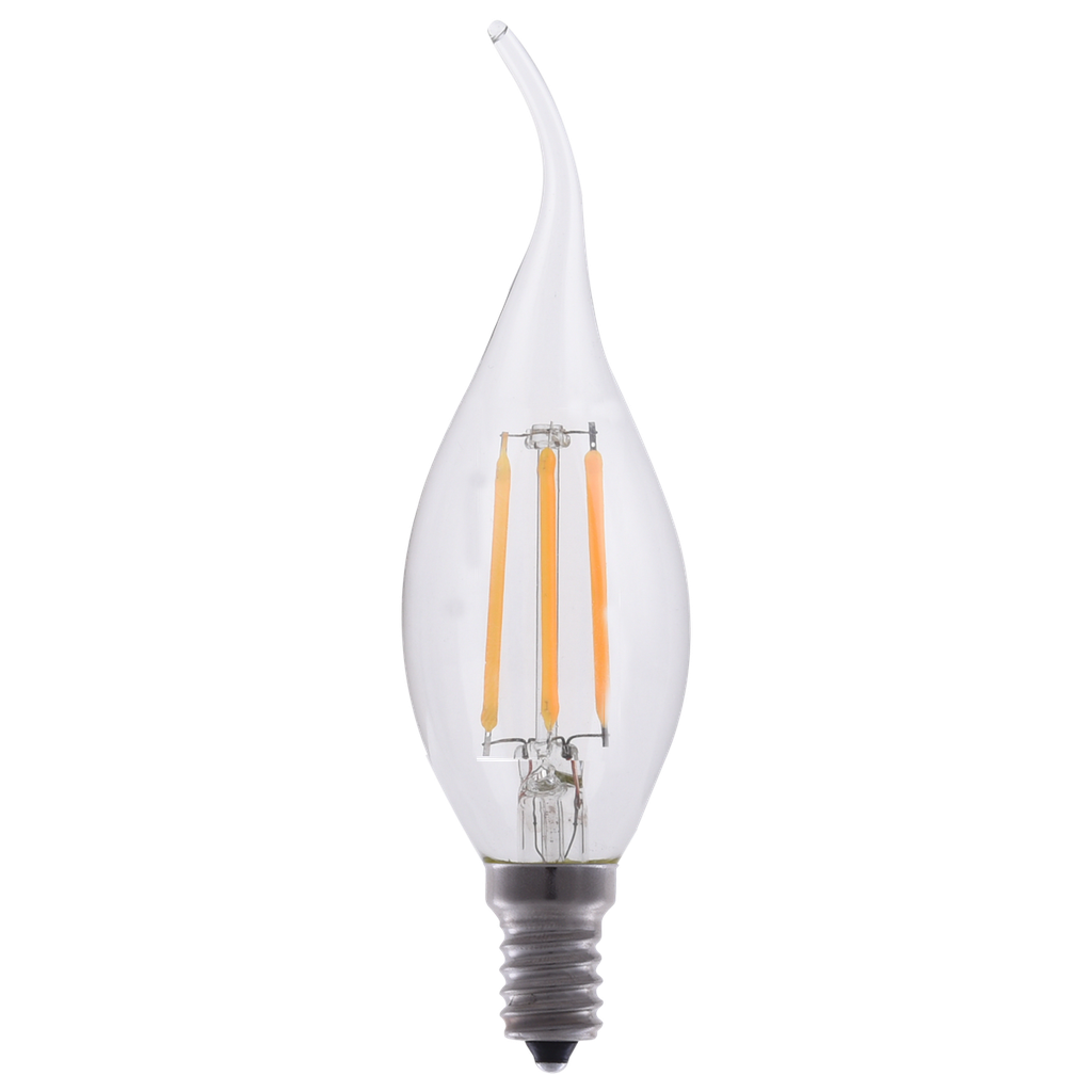 DEL filamenté 4CA12/Claire 400lm 2700K E12 120V gradable