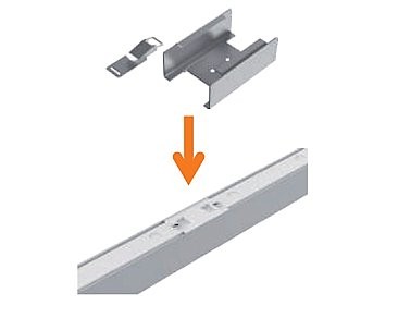 Buckle joint connector for LED linear architectural fixture