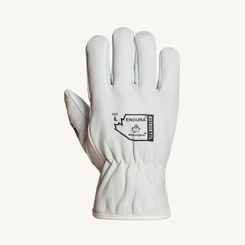 Endura Gants de conducteur cuir fleur de chèvre doublé pour l'hiver Thinsulate 100g. X-Large /Pr