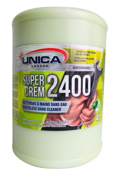 Super Crem 2400 Nettoyant à mains avec pierre ponce 2.5L