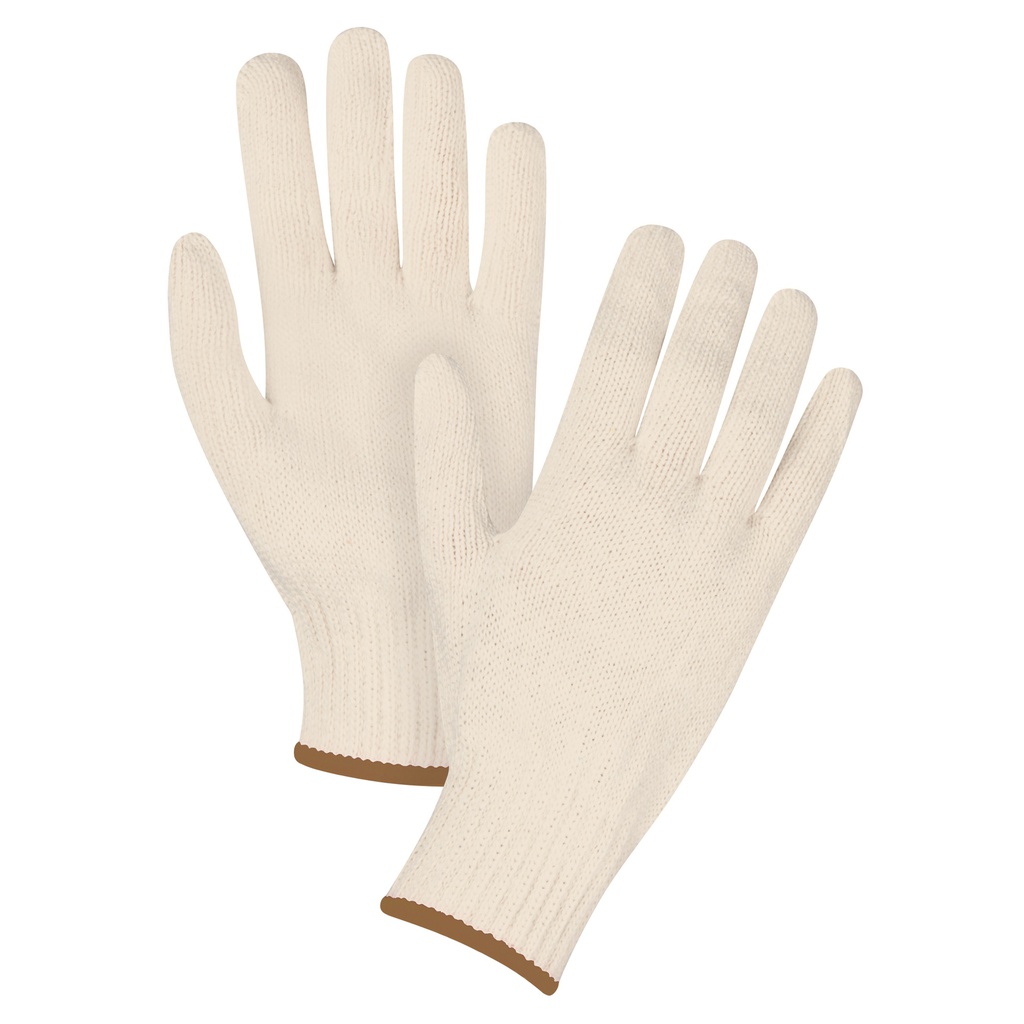 Gants en tricot de poly/coton calibre 7 Large /Pr