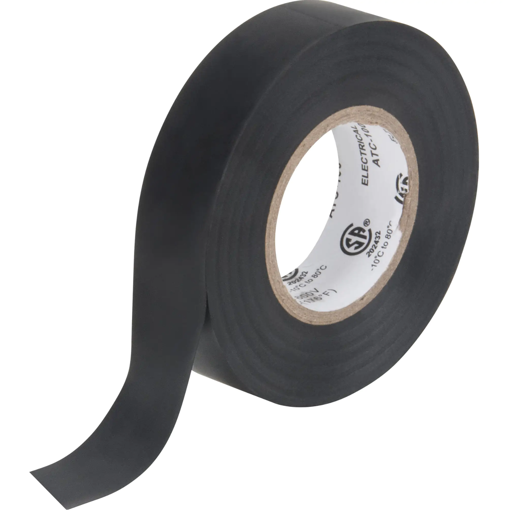 Electrical tape 7mils 19mm x 18m / 3/4" x 60' black