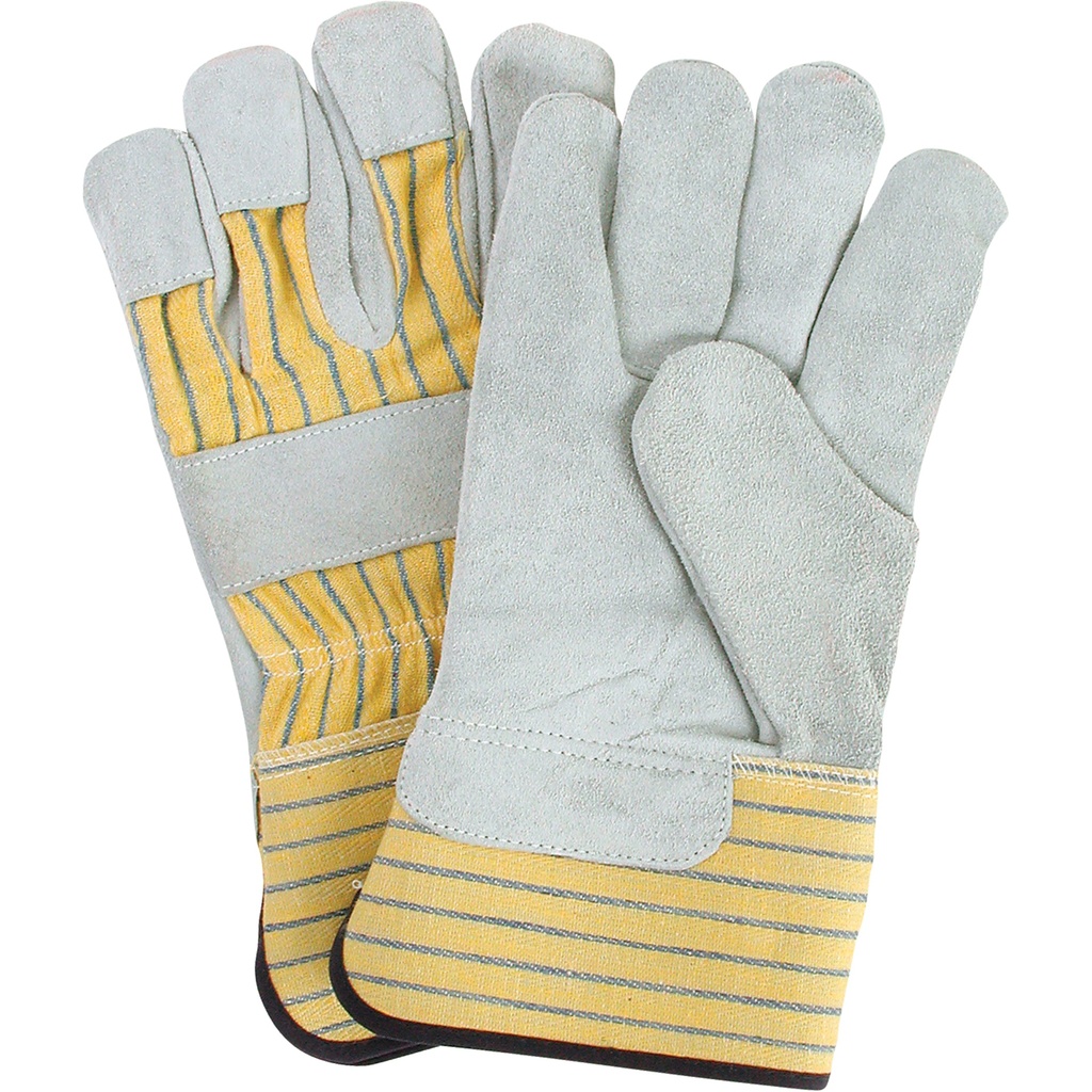 Premium Quality Fitters Gloves, X-Large, Split Cowhide Palm, Cotton Inner Lining /Pr