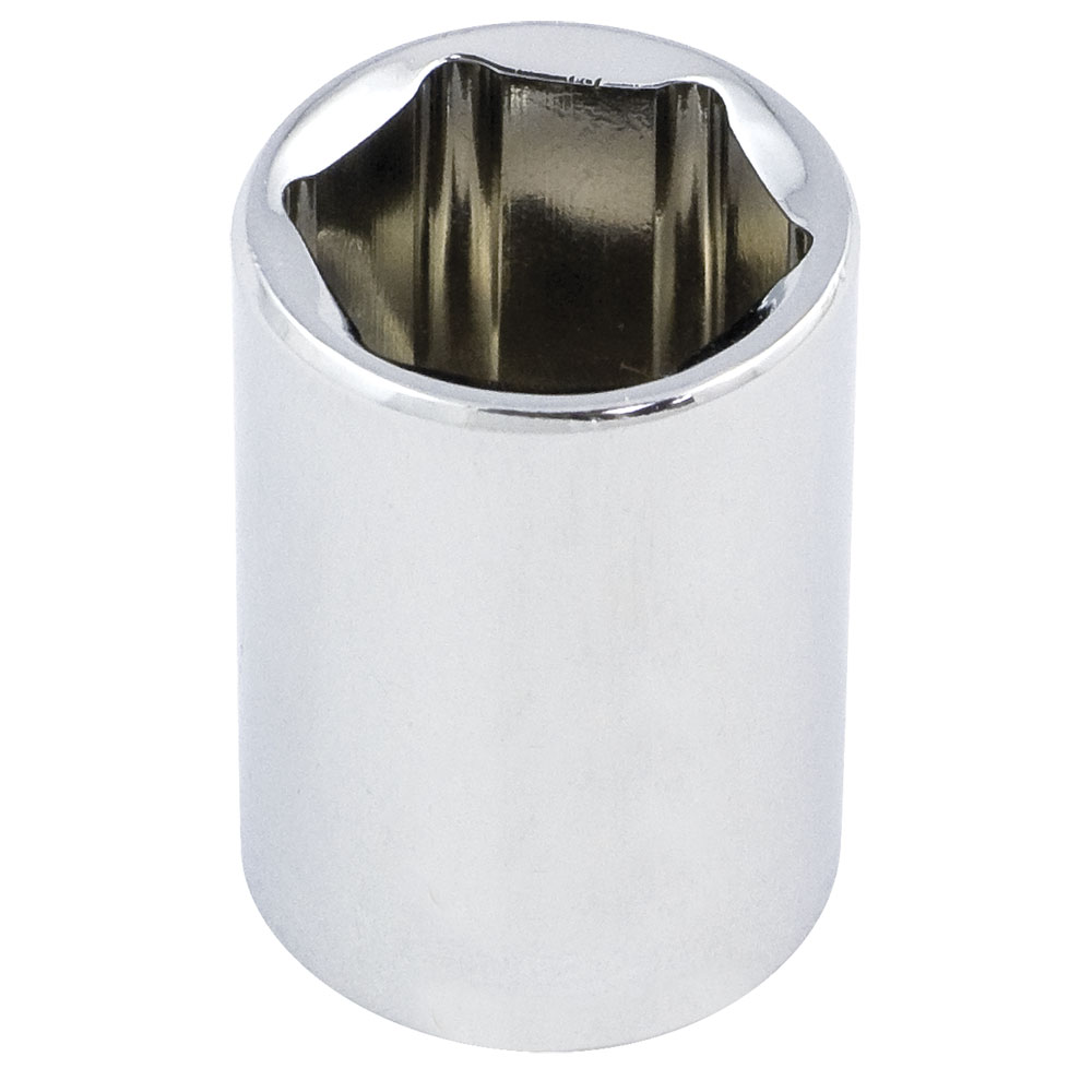 Regual chrome socket 6 pt 4.5mm 1/4" drive