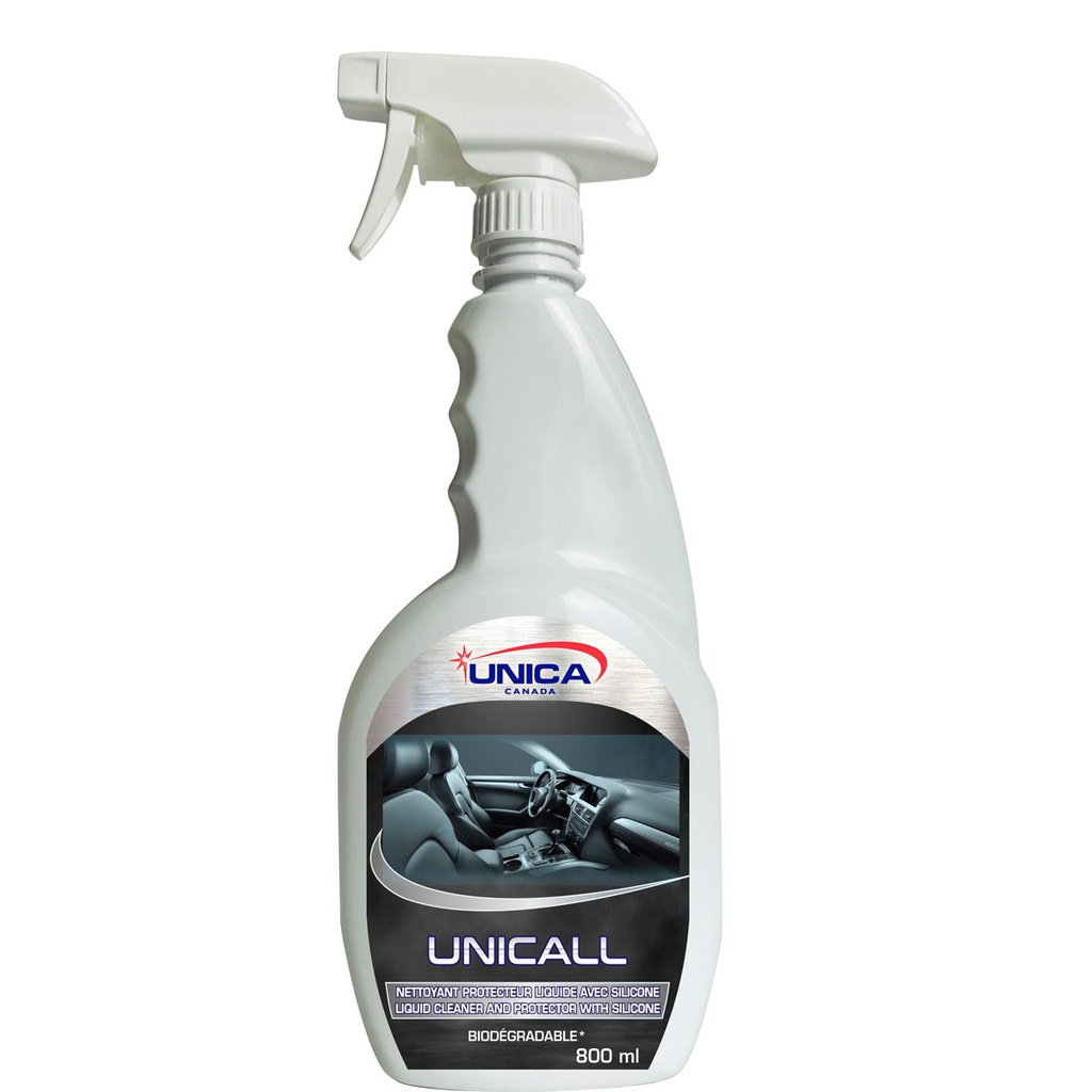 Unicall Vinyl, leather, plastic and rubber cleaner & protector ready to use 4L