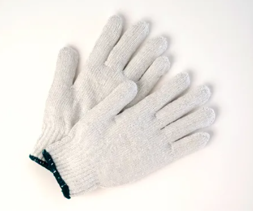 Poly/cotton knitted gloves/Dz