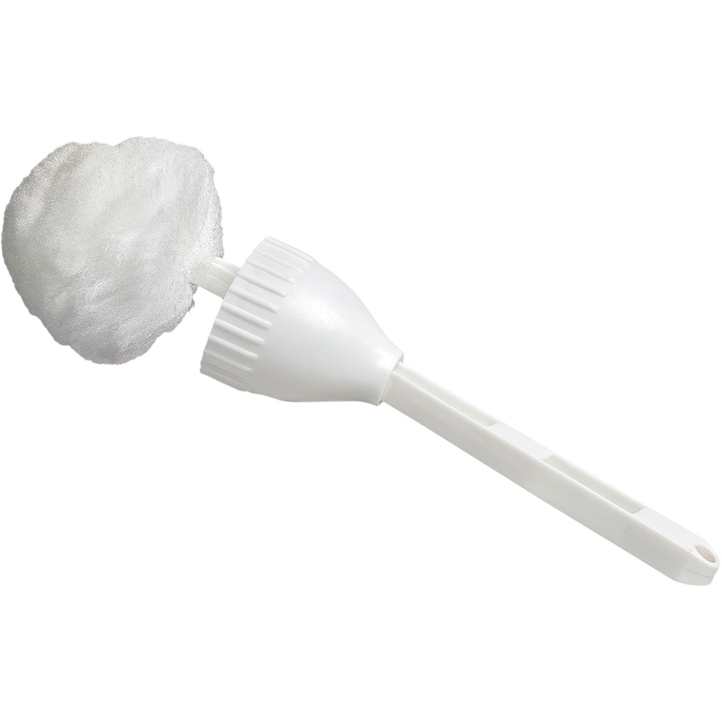 Acrylic toilet bowl cleaning swab with cup wringer