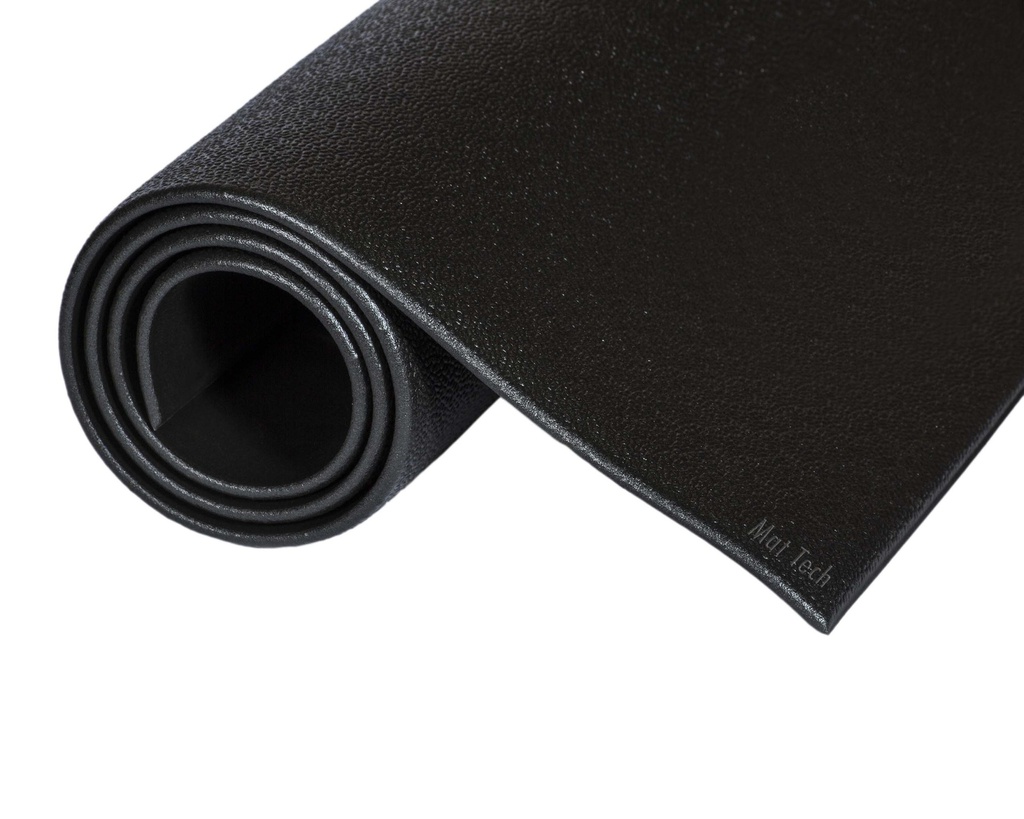 Tuff Spun 3/8" Tapis Anti-fatigue surface granuleuse 6' x 6' noir