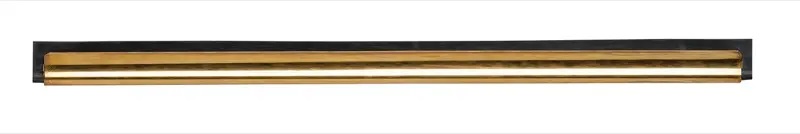 12" Brass window squeegee channel with rubber