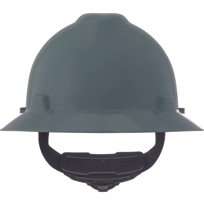 V-Gard Full brim Safety helmet ratchet suspension grey