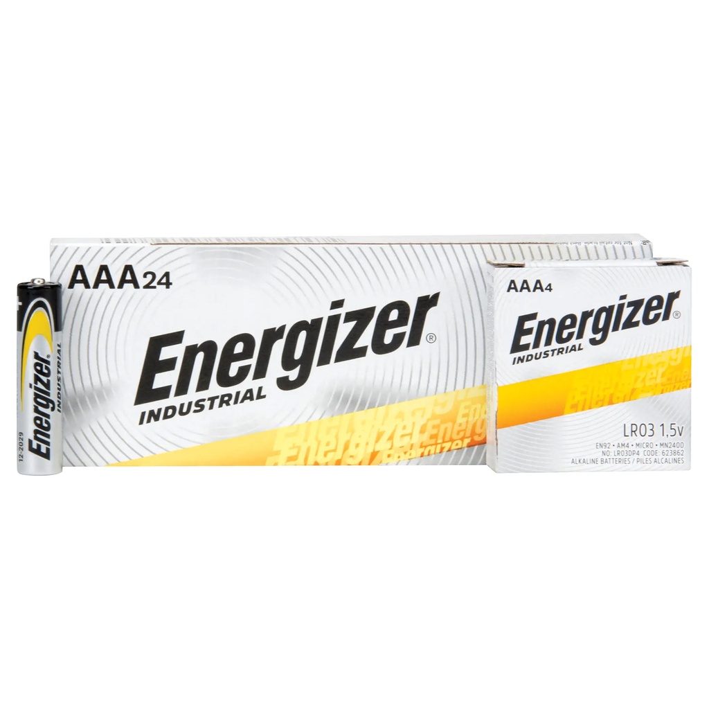Alkaline batteries AAA 1.5V Energizer Industrial 24/Box
