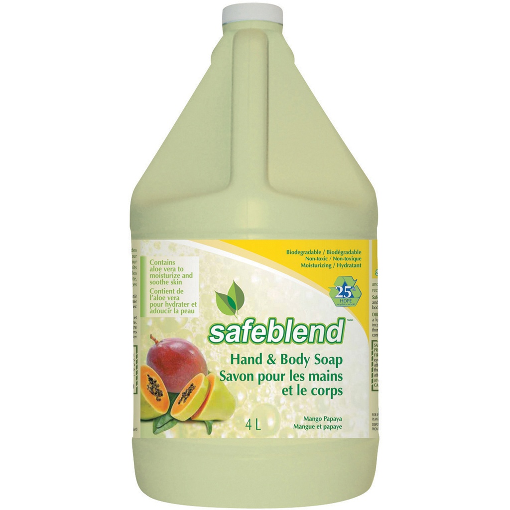 Safeblend Body and hand soap mango papaya 4L