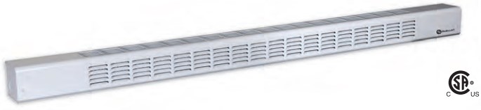 Mini plinthe électrique pour porte patio 3" x 3" x 35-7/16" 450W/338W 240V/208V Blanc