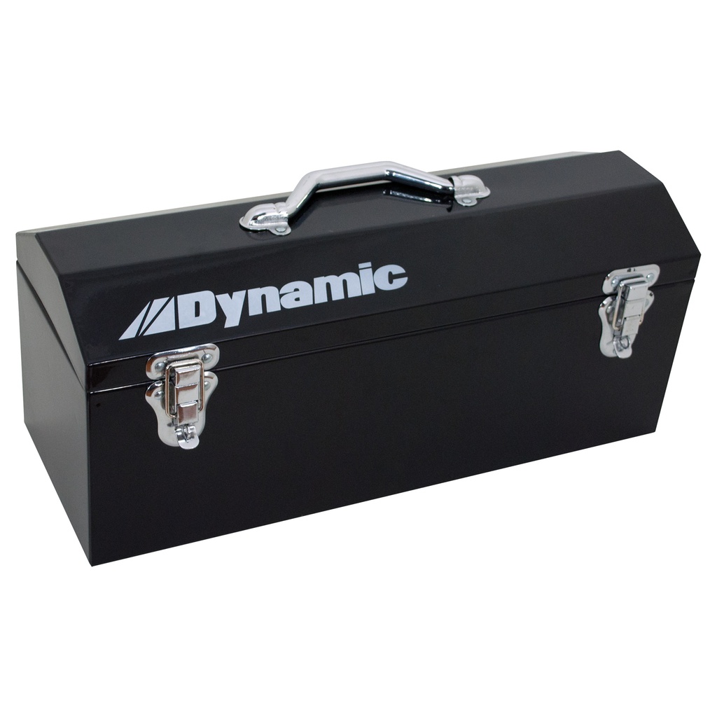 Hip Roof Tool Box, 7" D x 19" W x 7-1/2" H, Black