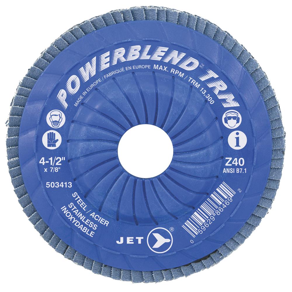 Powerblend TRM Flap disk Zircone Z80 4-1/2" x 7/8"