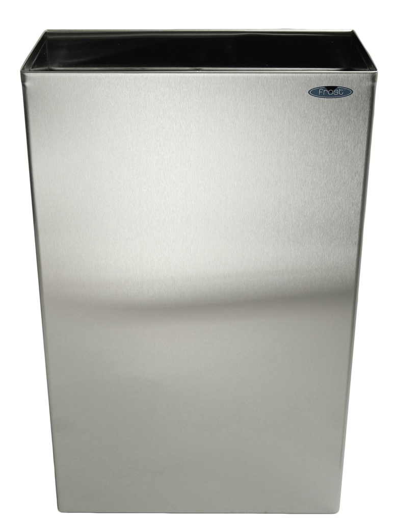Wall mounted waste receptacle 50L stainless