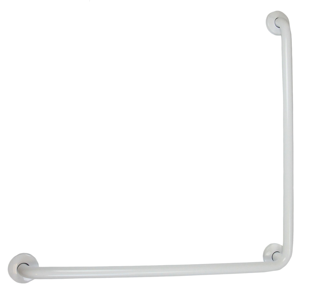 Barre d'appui en acier inoxydable finition blanche 30"x30"