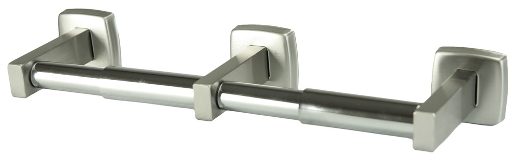 Distributeur de papier hygiénique standard double en acier inoxydable