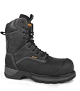 Rebel, 8” Leather Work Boots. Waterproof Membrane  (Black)