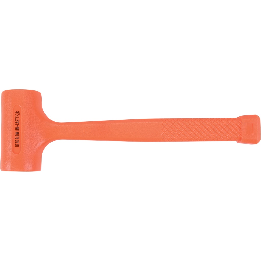 Dead blow hammer 24oz 1-piece urethane textured grip