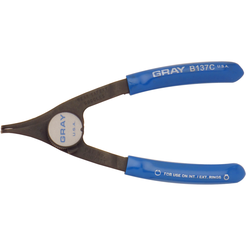 Convertible retaining ring pliers 6" 90 deg. tip 5/16 - 3/8