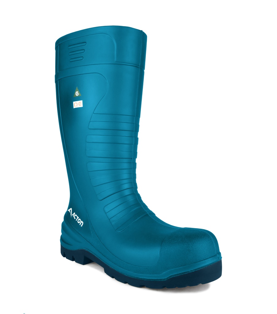 All terrain, 15'' waterproof pu work boots (Blue)