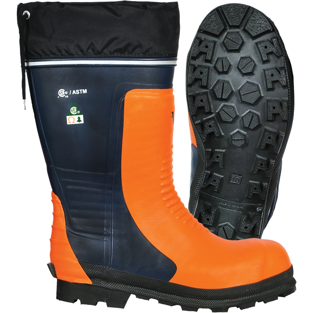 Bushwhacker, Bottes de sécurité pour scie à chaîne  (Orange)