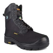 Shire, 8" Vegan Waterproof Work Boots. Vibram TC4+ (Black)