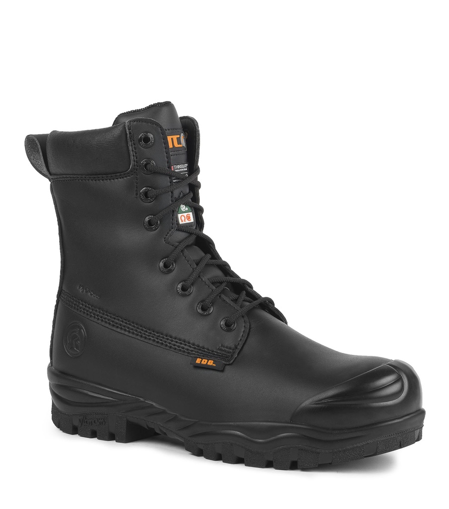 Maska, 8" 400 g Insulated Vegan Work Boots. Vibram Fire&Ice ( Black)