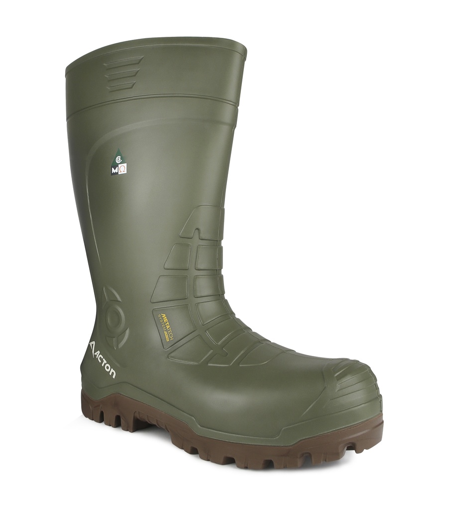 Bering, Bottes de travail pu 15'' avec protection métatarsienne (Vert)