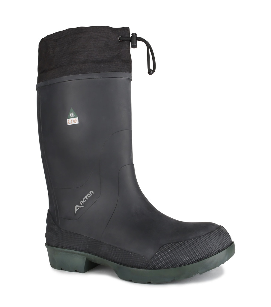 Stormy CSA, Bottes de travail isolées 15'' en caoutchouc (Noir)