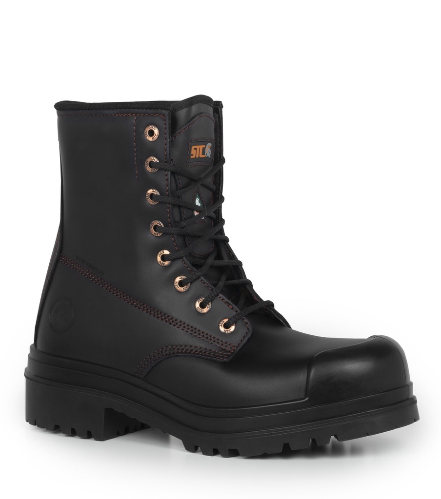 Dawson, 8” Leather Work Boots. TC4+ Vibram Outsole (Black)