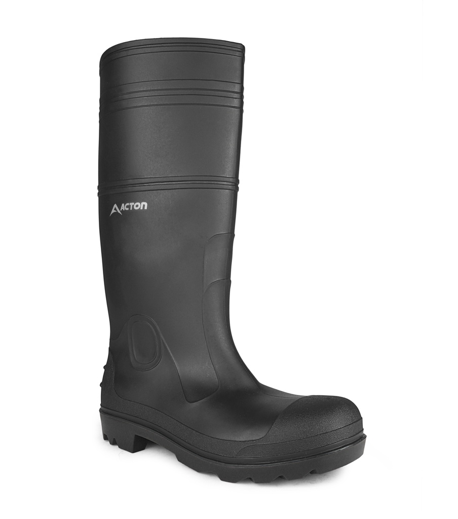 Function,  16'' waterproof pvc rain boots  (Black)