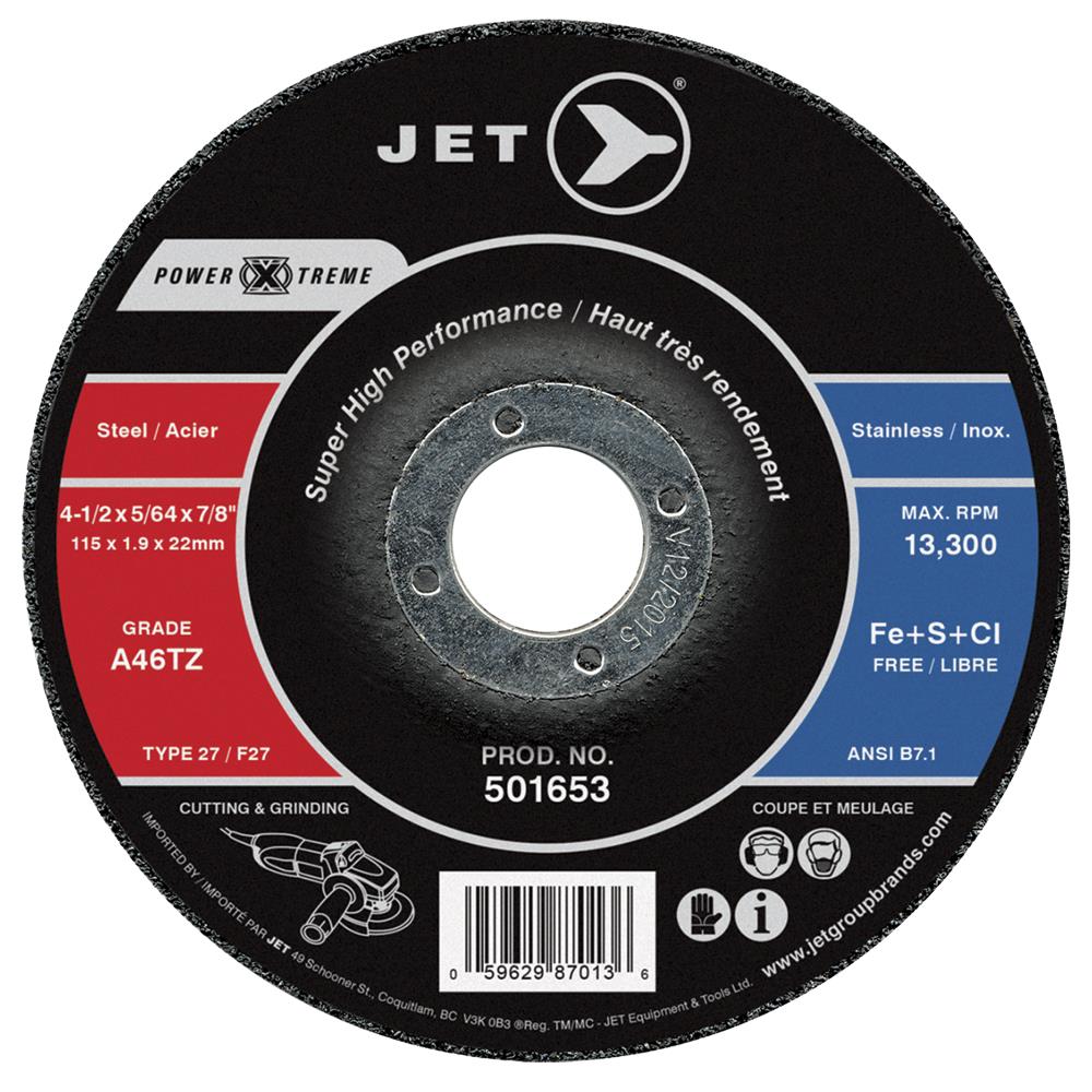 4-1/2-X-5/64-X-7/8-A46PX-DUO-POWER-XTREME-DUO-T27-DISQUES-DE-CO