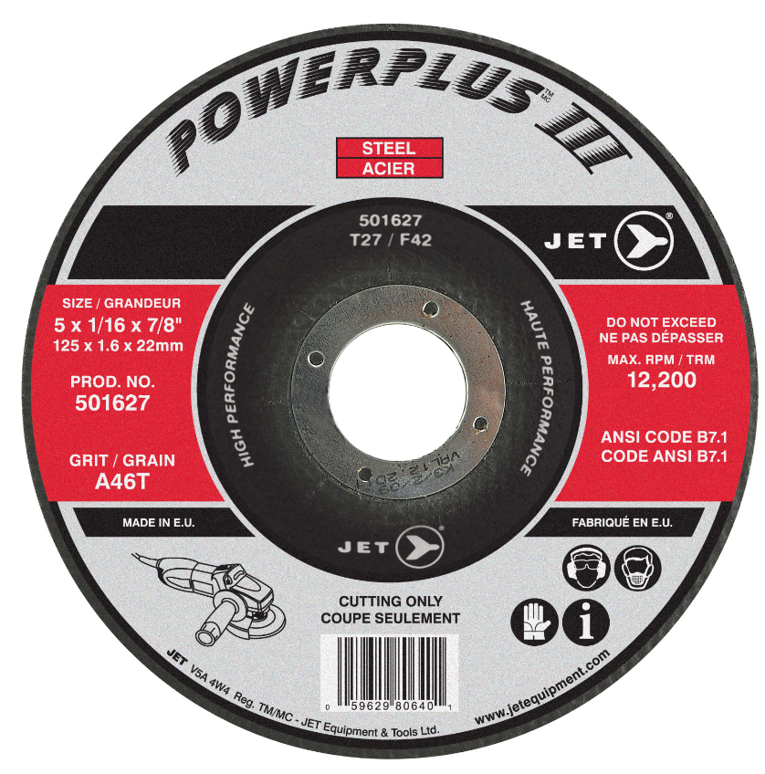 5-X-1/16-X-7/8-A46T-POWERPLUS-T27-MEULE-POUR-LE-TRONCONNAGE