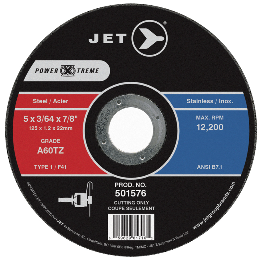 5-X-3/64-X-7/8"-A60PX-POWER-XTREME-T1-MEULE-A-TRONCONNER
