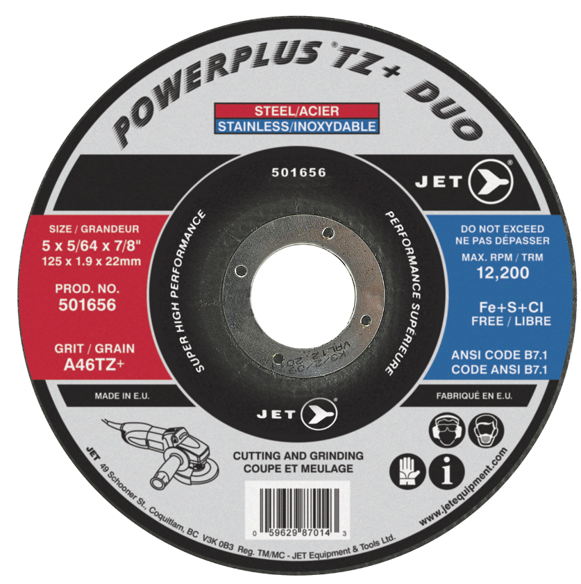 DISQUES-DE-COUPE 5-X-5/64-X-7/8-A46PX-DUO-POWER-XTREME-DUO-T27