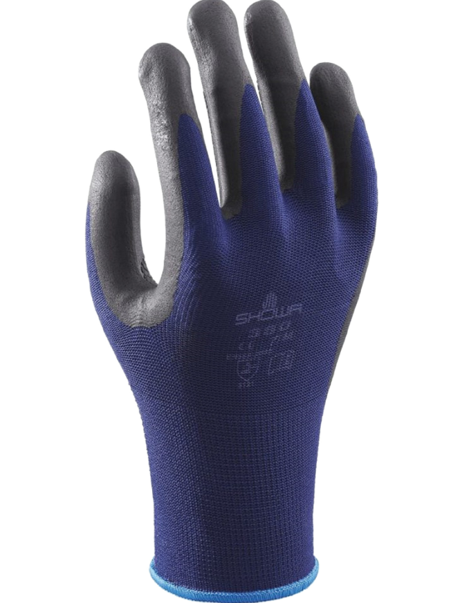ATLAS 380 GANTS EN NYLON BLEU PAUME ENDUITE DE NITRILE T07 /PR