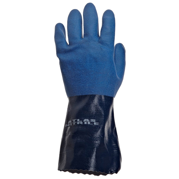 ATLAS 720 GANTS DE 12" COMPLETEMENT ENDUITS DE NITRILE T09 /PR