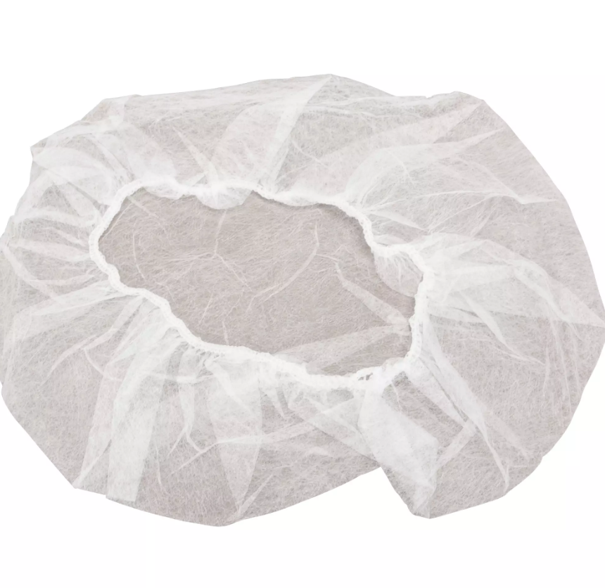 BONNETS BOUFFANTS EN POLYPRO. NON-TISSE BLANC 21" 100/PQT