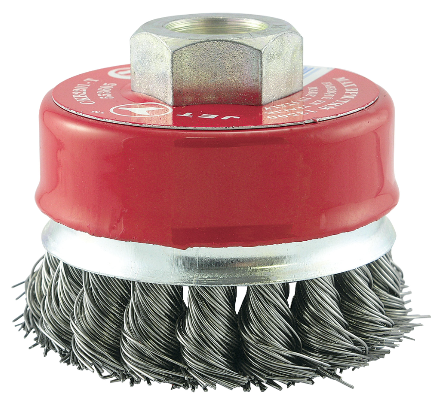 2-3/4 x 5/8-11NC Brosse boisseau ceinturée