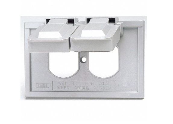 COUVERCLE EXTERIEUR EN ACIER PR RECEPTACLE DUPLEX