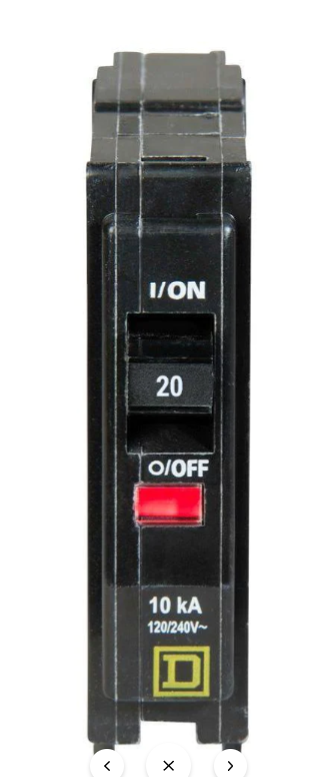 DISJONCTEUR 1 POLE 120V 20A